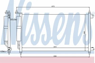 Конденсатор, кондиционер NISSENS купить