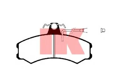Комплект тормозных колодок, дисковый тормоз NK купить