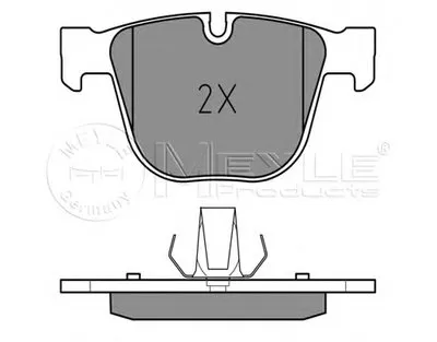 Комплект тормозных колодок, дисковый тормоз MEYLE купить