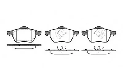 Комплект тормозных колодок, дисковый тормоз WOKING купить
