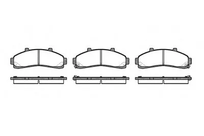 Комплект тормозных колодок, дисковый тормоз REMSA купить