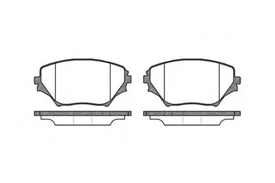 Комплект тормозных колодок, дисковый тормоз REMSA купить