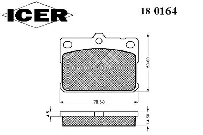 Комплект тормозных колодок, дисковый тормоз ICER купить