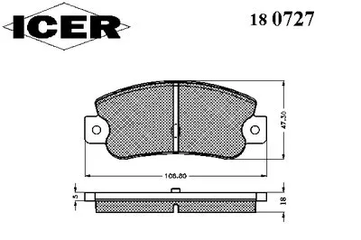 Комплект тормозных колодок, дисковый тормоз ICER купить