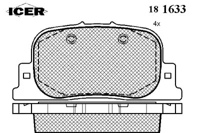 Комплект тормозных колодок, дисковый тормоз ICER купить