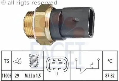 Термовыключатель, вентилятор радиатора FACET купить