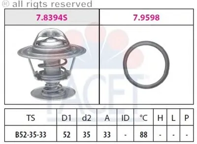Термостат, охлаждающая жидкость FACET купить