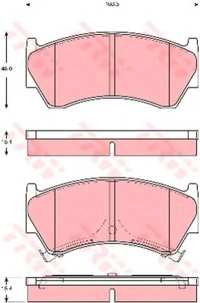 Комплект тормозных колодок, дисковый тормоз TRW купить