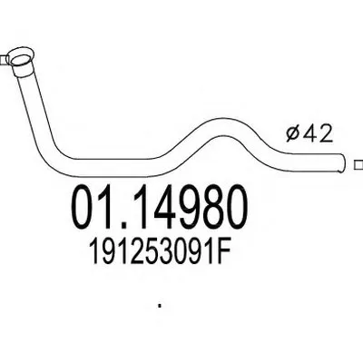 Труба выхлопного газа MTS купить