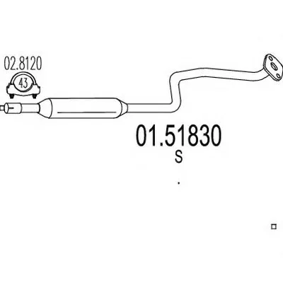 Средний глушитель выхлопных газов MTS купить