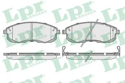 Комплект тормозных колодок, дисковый тормоз LPR купить