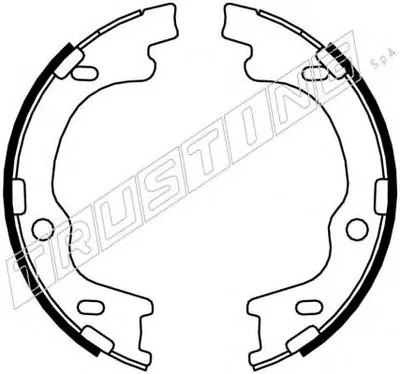 Комплект тормозных колодок, стояночная тормозная система TRUSTING купить
