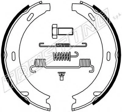 Комплект тормозных колодок, стояночная тормозная система TRUSTING купить