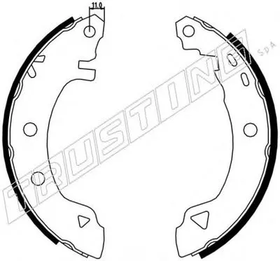 Комплект тормозных колодок TRUSTING купить
