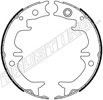 Комплект тормозных колодок, стояночная тормозная система TRUSTING купить