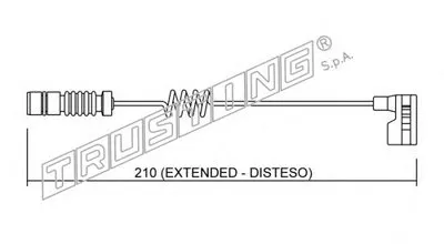 Сигнализатор, износ тормозных колодок TRUSTING купить