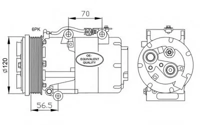 Компрессор, кондиционер NRF купить