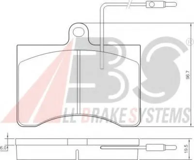 Комплект тормозных колодок, дисковый тормоз A.B.S. купить