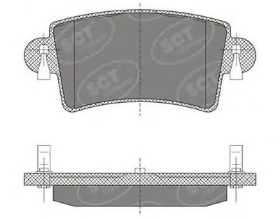Комплект тормозных колодок, дисковый тормоз SCT Germany купить