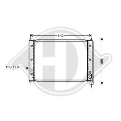 Радиатор, охлаждение двигателя DIEDERICHS купить