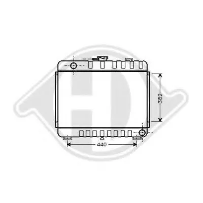 Радиатор, охлаждение двигателя DIEDERICHS купить