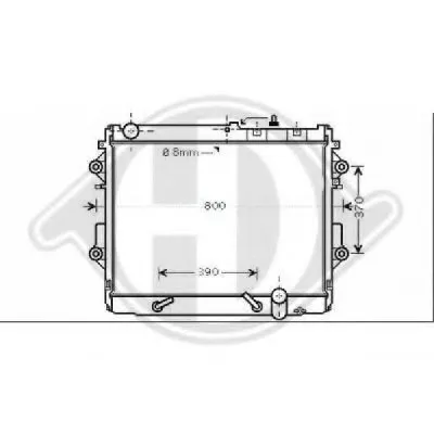 Радиатор, охлаждение двигателя DIEDERICHS купить