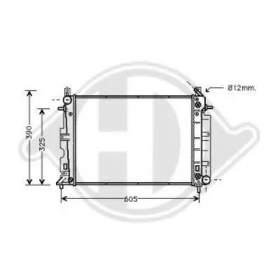 Радиатор, охлаждение двигателя DIEDERICHS купить