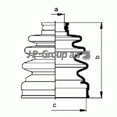 Комплект пылника, приводной вал QH JP GROUP купить