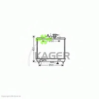Радиатор, охлаждение двигателя KAGER купить