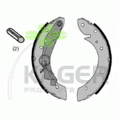Комплект тормозных колодок KAGER купить