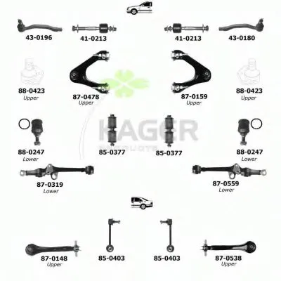 Подвеска колеса KAGER купить