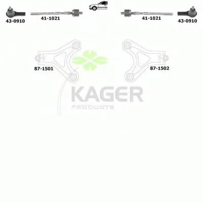 Подвеска колеса KAGER купить