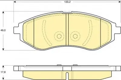 Комплект тормозных колодок, дисковый тормоз GIRLING купить