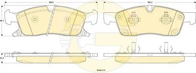 Комплект тормозных колодок, дисковый тормоз GIRLING купить
