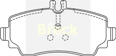 Комплект тормозных колодок, дисковый тормоз BRECK купить