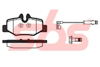 Комплект тормозных колодок, дисковый тормоз sbs купить