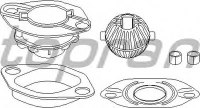 Ремкомплект, рычаг переключения TOPRAN купить
