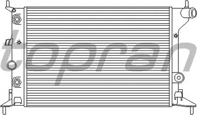 Радиатор, охлаждение двигателя TOPRAN купить