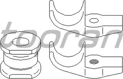 Ремкомплект, соединительная тяга стабилизатора TOPRAN купить