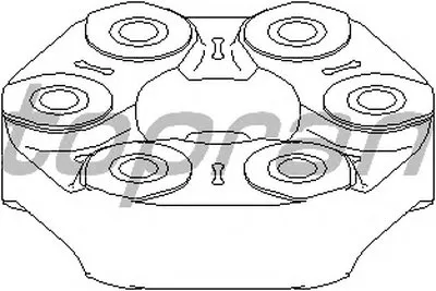 Шарнир, продольный вал TOPRAN купить