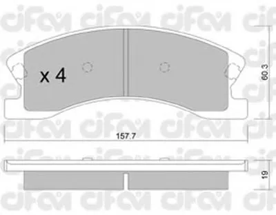 Комплект тормозных колодок, дисковый тормоз CIFAM купить