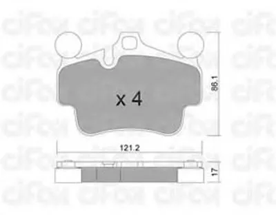 Комплект тормозных колодок, дисковый тормоз CIFAM купить