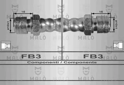 Тормозной шланг MALÒ купить