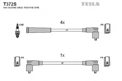 Комплект проводов зажигания TESLA купить