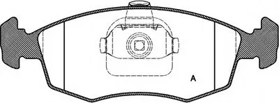 Комплект тормозных колодок, дисковый тормоз ADVANCE OPEN PARTS купить