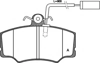 Комплект тормозных колодок, дисковый тормоз ADVANCE OPEN PARTS купить