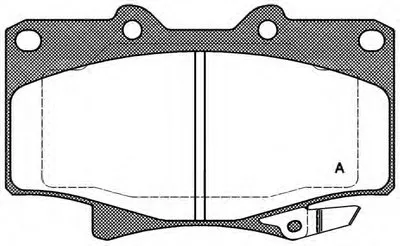 Комплект тормозных колодок, дисковый тормоз ADVANCE OPEN PARTS купить