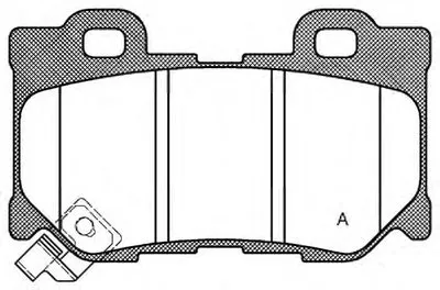 Комплект тормозных колодок, дисковый тормоз ADVANCE OPEN PARTS купить