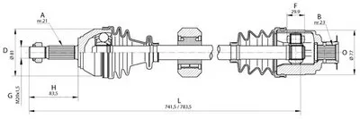 Приводной вал SPIN OPEN PARTS купить