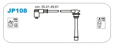 Комплект проводов зажигания JANMOR купить